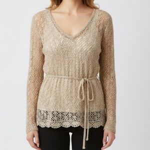 ⭐️Précis  Crochet Beaded Top